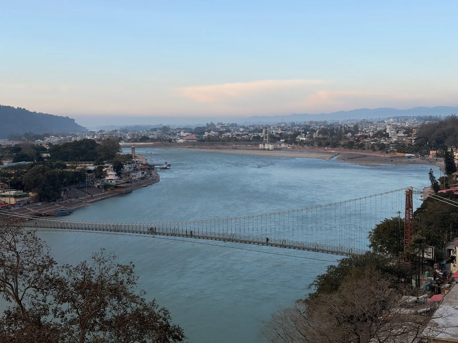 Laxman Jhula and the ghats